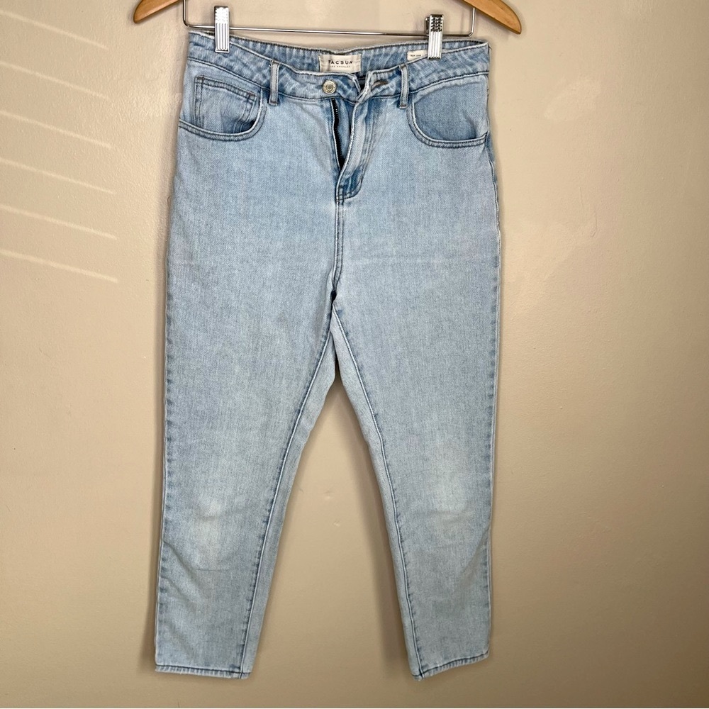Pacsun Los Angeles Mom Light Denim High Waisted Ankle Cropped Jeans Size 27 - Picture 2 of 10
